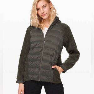 Lululemon Women's Go Cozy Insulated Jacket Dark Olive Green Size 8